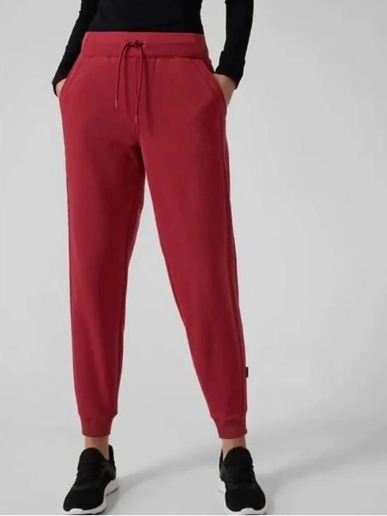 Athleta Pants - Athleta Altitude Jogger Polartec Power Stretch Red